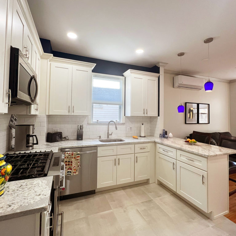 View of kitchen from rooms